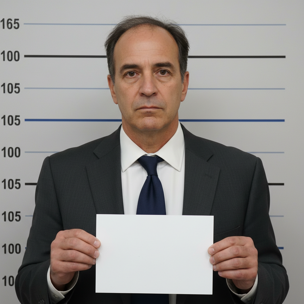 Corporate executive mugshot