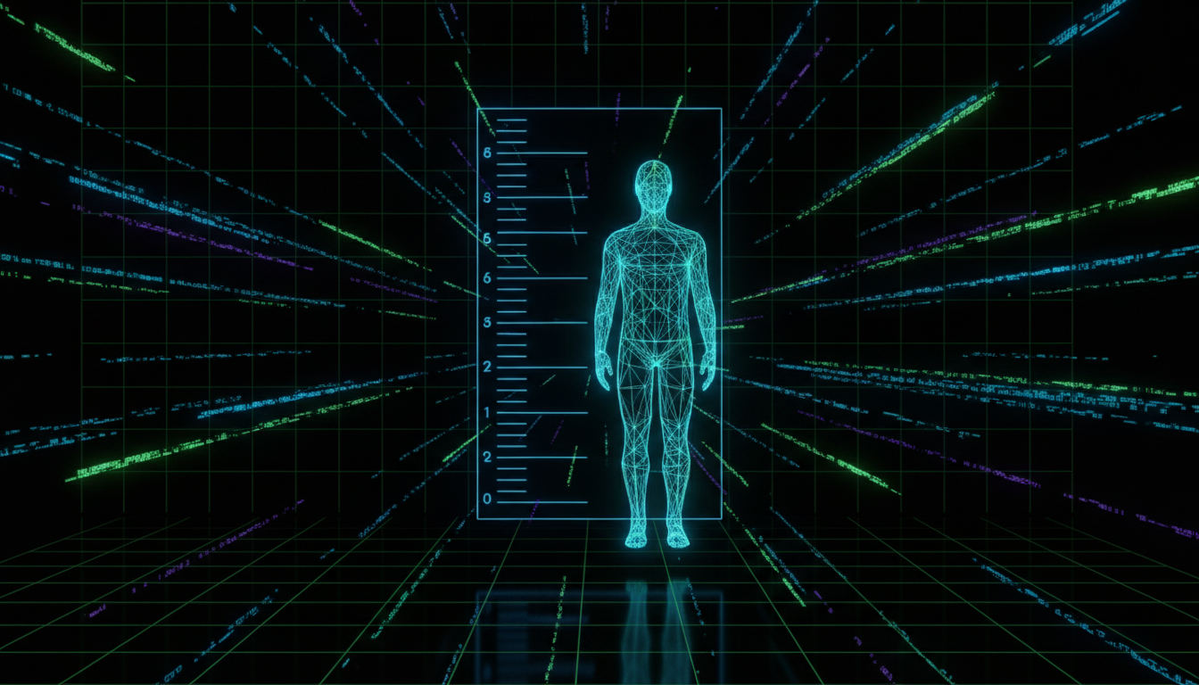 Digital police height chart background